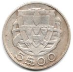 7033 - Portugal 5 Escudos 1932 - Km.581 - MBC