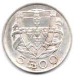 7037 - Portugal 5 Escudos 1946 - Km.581 - S/FC