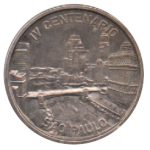 8931 - IV Centenário SP - Medalha Estojo c/ 5 Fotos de São Paulo da Época - Bronze Prateado - 1954A02BP - S