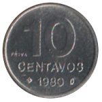 4306 - 10 Centavos 1980 - Prova - E.329 - FC