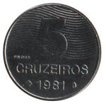 4311 - 5 Cruzeiros 1981 - Prova - E.338 - FC