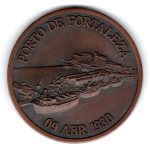 9095 - XV Anos da Cia. Docas do Ceará - Porto de Fortaleza - Bronze - 1980A34B - FC