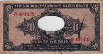 1182 - 20000 réis - Bônus do Thes. Estado São Paulo - Resgatada - A.130 - MBC