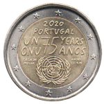 Portugal 2 Euro 75 anos anv