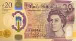 5008 - Grã Bretanha (Elisabeth II - polímero) - 20 Libras - P.W396 - FE