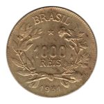 3708 - 1000 Réis 1931 - V.134 - S/FC