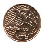 4107 - 25 Centavos 1998 - V.518 (17a.) - FC