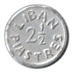 7523 - Líbano 2 1/2 Piastres 1941 Alumínio - Km.13 - S