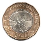7543 - México	20 Pesos	2019 Bimetálica - Emiliano Zapata	Km.992 - FC
