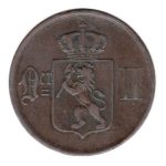 7580 - Noruega 5 Ore 1876 Bronze - Km.349 - MBC/S