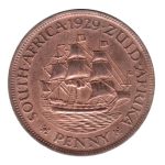 7870 - África do Sul 1 Penny 1929 Bronze - Km.14.2 - S