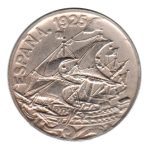 7893 - Espanha 25 Centimos 1925 Cuproníquel - Km.740 - S