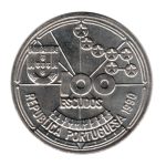 7775 - Portugal 100 Escudos 1990 Cu.Ni. - Navegação Astronomica - Km.649 - FC