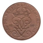 7925 - Suécia 5 Ore 1929 Bronze - Km.779.2 - S