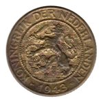 7920 - Suriname 1 Cent 1943P Latão - Km.10 - S