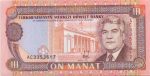 6027 - Turcomenistão - 10 Manat - P.3 - FE