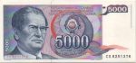 6464 - Yougoslavia - 5000 Dinara - P.93.a - FE