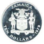 6906 - Jamaica 10 Dólares 1979 - Ano internacional da criança - Km.80 - Proof