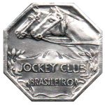 9034 - 1o. Centenário do Jockey Club Brasileiro - 1868 - 1968 (sem olhal) - Bronze Prateado - 1968A11BP - S
