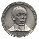 9059 - Centenário do nascimento de Alberto Santos Dumont * 1o. Vôo do mais pesado que o ar (14 Bis) - Cobre Prateado - 1973A02CP - S