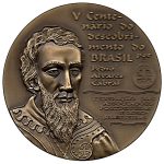 9145 - V Centenário do Descobrimento do Brasil - Fed. das Ass. Portuguesas e Luso-Brasileiras - Bronze - 2000A19B - S/FC