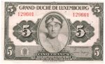 5333 - Luxemburgo 5 Francos - P.43.a - MBC