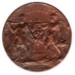 8814 - 3o. Exposição Feira de Frutas, Rio de Janeiro - Chanaan (Girardet) - Cobre - 1917A06C - S