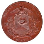 8817 - Medalha commemorativa do Bi-Centenário da Fundação de Cuiabá * Est.Matto-Grosso... - Cobre - 1919A01C - S