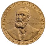 8915 - 1a.Exposição Numismática da Bahia - Julius Meili Pai da Numismática Brasileira * Soc. Num. da Bahia - Bronze Dourado - 1952A03BD - S/FC