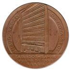 8923 - Banco da Bahia - Centenário e Inauguração da nova sede em Salvador - BA - Bronze - 1953A12B - S