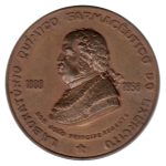 8986 - 150 Anos do Laboratório do Exército * D. João Principe Regente - Bronze - 1958A43B  - S/FC