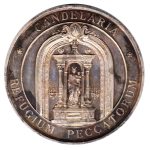 8762 - Candelaria - Refugium Peccatorum - Inauguração do Templo (Girardet) - Prata - 1898A01P - S