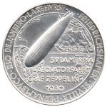 8847 - Viagem Inaugural do "Graf Zeppelin" à América do Sul (modulo menor) - Prata - 1930A04P - FC