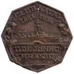 8857 - Cinquentenário da Fundação do Club Naval * Saldanha da Gama e Isaias de Noronha (L. Campos) - Bronze - 1934A02B - S