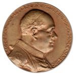 8865 - Jubileu Episcopal do Cardeal do RJ - D. Sebastião Leme (Leopoldo Campos) - Bronze - 1936A02B - S