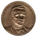 8905 - Jub.Sacerdotal Cônego Manoel Aquino Barbosa, Salvador - Homenagem  Paroquianos - Bronze - 1950A10B - S/FC
