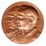 8919 - Visita do Presidente Manuel A. Odri'a ao Brasil (Leopoldo Campos) - Bronze - 1953A02B - S