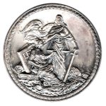 9065 - Centenário da Instuição do Tribunal de Justiça no RGS - Bronze Prateado - 1974A02BP - S