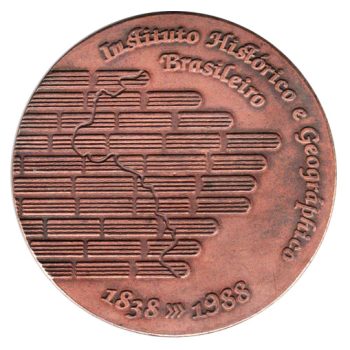 9122 - Sesquicentenário do Instituto Histórico e Geográphico Brasileiro (CMeB) - Bronze - 1988A06B - S