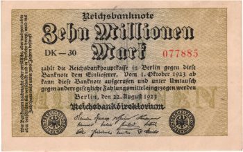 4888 - Alemanha 10 milhões Marcos - P.106.d - S