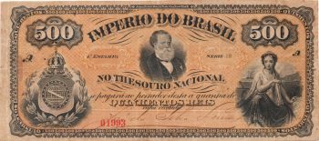 1011 - 500 réis - 1a.estampa - R.008 - MBC/S - 3.750,00