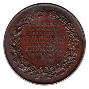 8745 - Criação do Asylo da Misericordia 14 de Setembro 1889 - Cobre - 1889iA03C - S