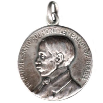 8773 - 1er. Ballon Dirigible * Santos Dumont - Prata - 1901A05P - S