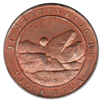 8801 - Bi-Centenário de Villa Rica * Libertas Quae será Tamem" - Cobre - 1911A03C - S/FC