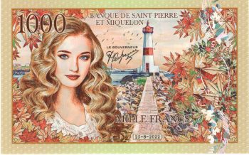 5935 - São Pierre & Miquelon (fantasia - polimero) - 1000 Francos - F.NL - FE