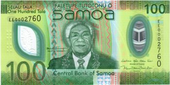 5954 - Samoa (polímero - 2023) - 100 Tala - P.W51 - FE