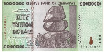 6543 - Zimbabwe 50 trilhões - Dolares - P.90 - FE