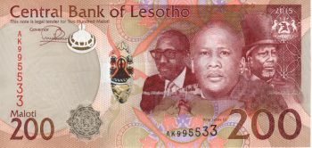 5435 - Lesotho - 200 Maloti - P.25 - FE