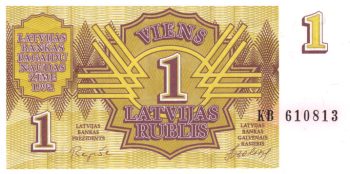 5410 - Letonia - 1 Rublo - P.35 - FE
