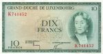 5469 - Luxemburgo - 10	Francos - P.48.a - FE